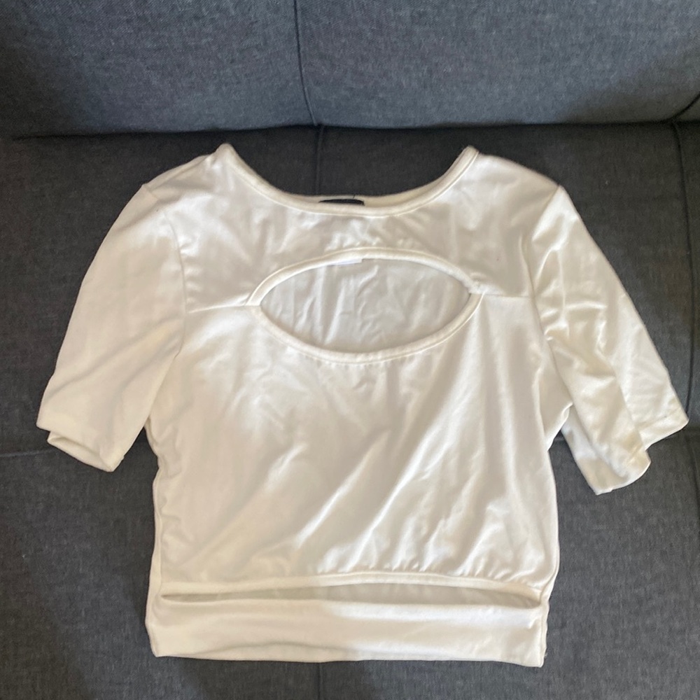 White/cream color, size small  , great condition